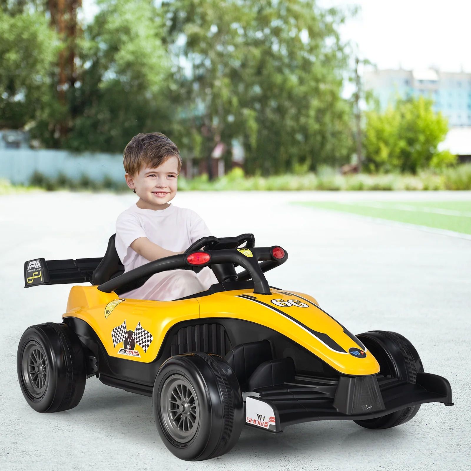 Electric Racing Truck for Kids with 2 Speeds, Remote Control, MP3 Player, and Lights - 12V - Image 40