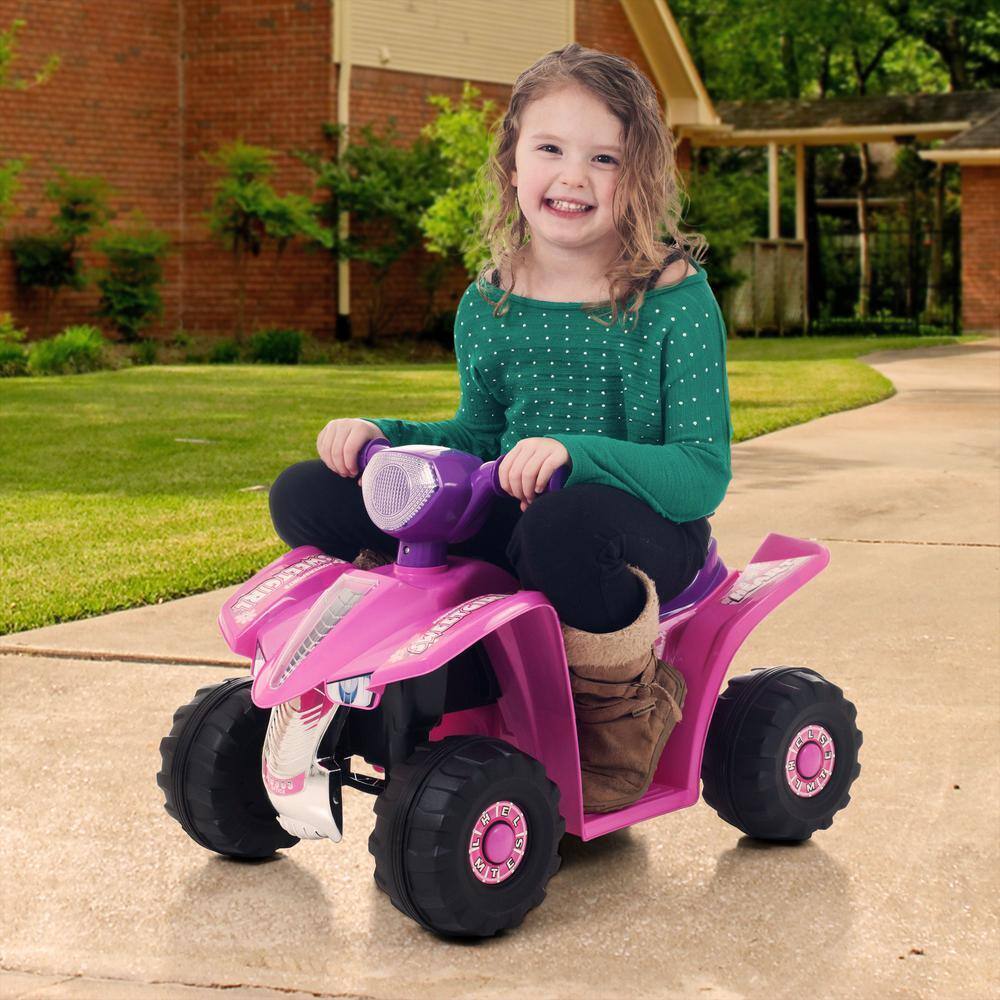Electric Ride-On ATV for Kids in Pink/Purple - 4 Wheels, Battery Powered - Image 2