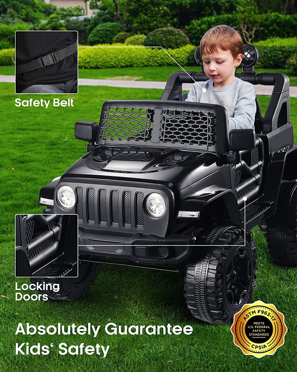 Electric Ride-On ATV Jeep Truck for Kids with LED Lights and Music - Image 108