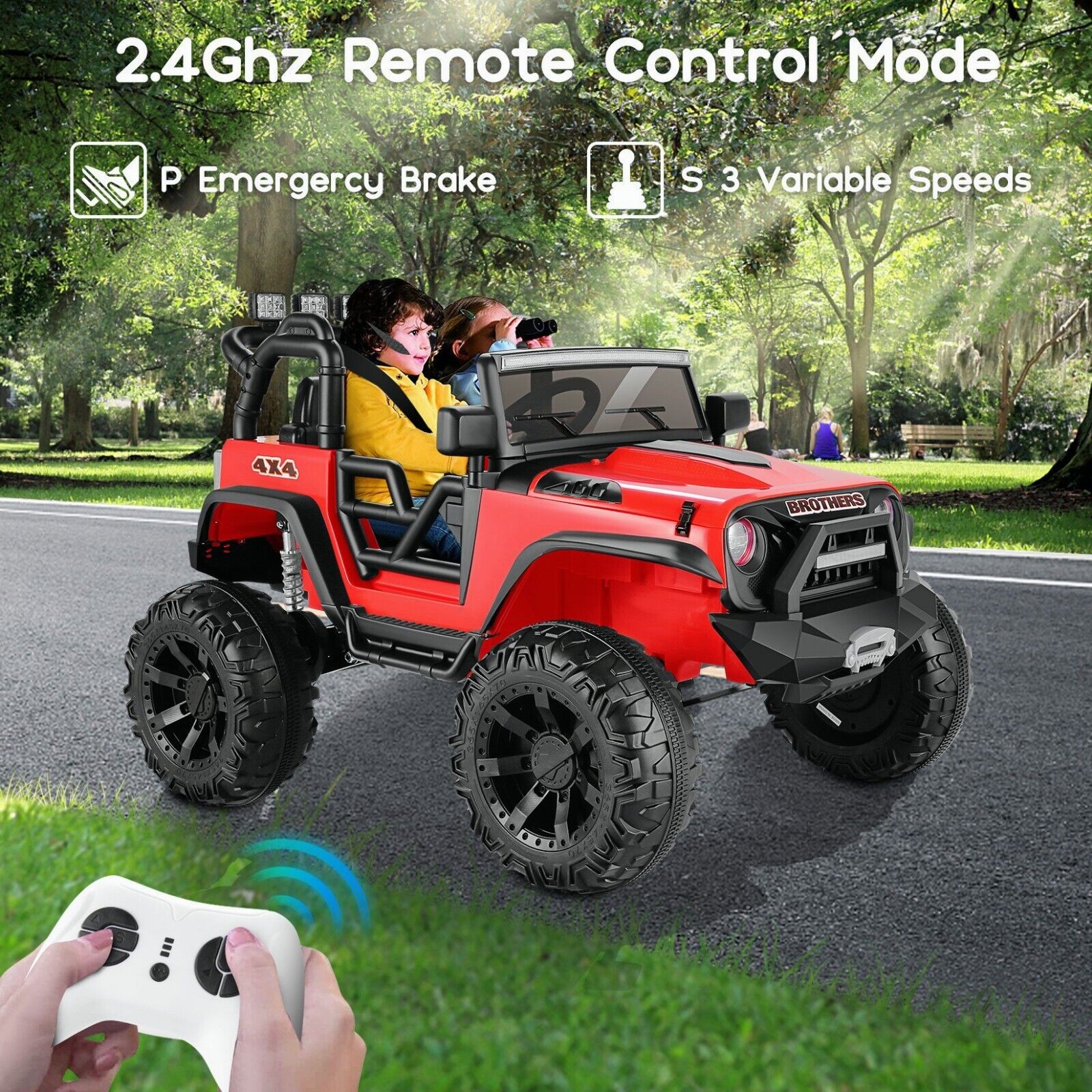 Electric Ride-On ATV Jeep Truck for Kids with MP3 Player - 12V/24V 4-Wheeler Car Toy for Toddlers - Image 135