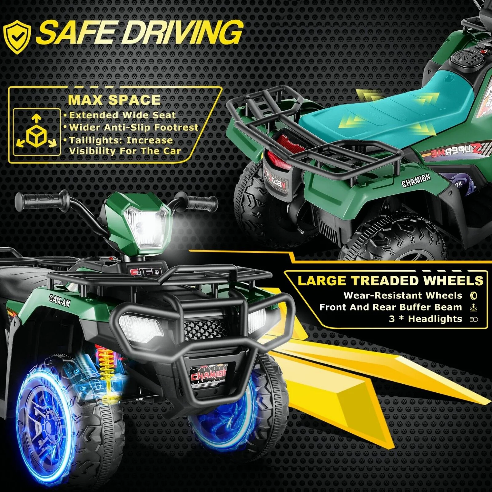 Electric Ride-On ATV Jeep Truck for Kids with MP3 Player - 12V/24V 4-Wheeler Car Toy for Toddlers - Image 42