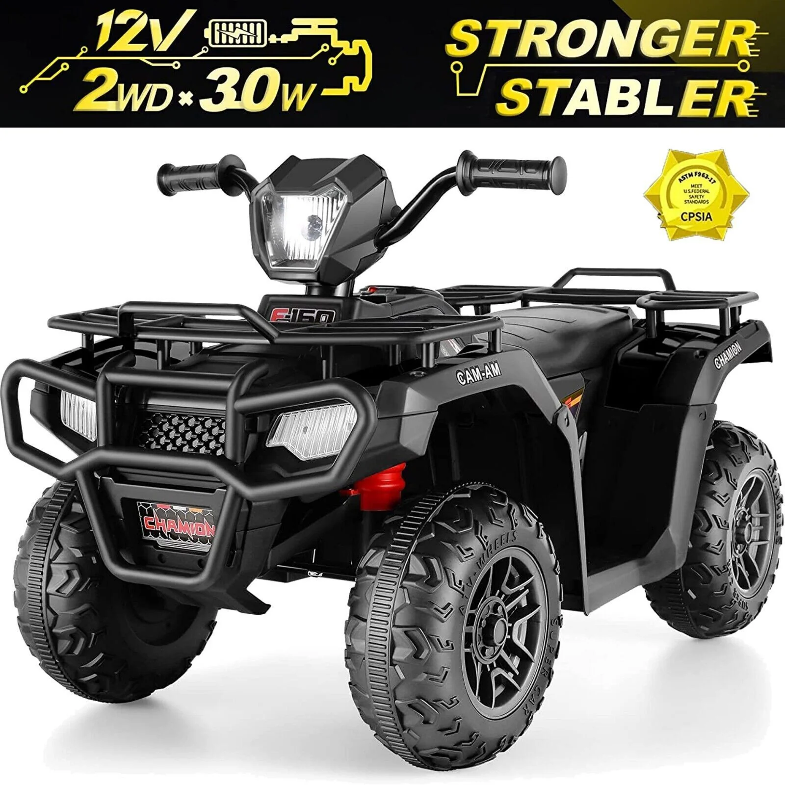 Electric Ride-On ATV Quad for Kids with LED Lights, USB and MP3 Player - Suitable for Girls and Boys Aged 3-5 - Image 11