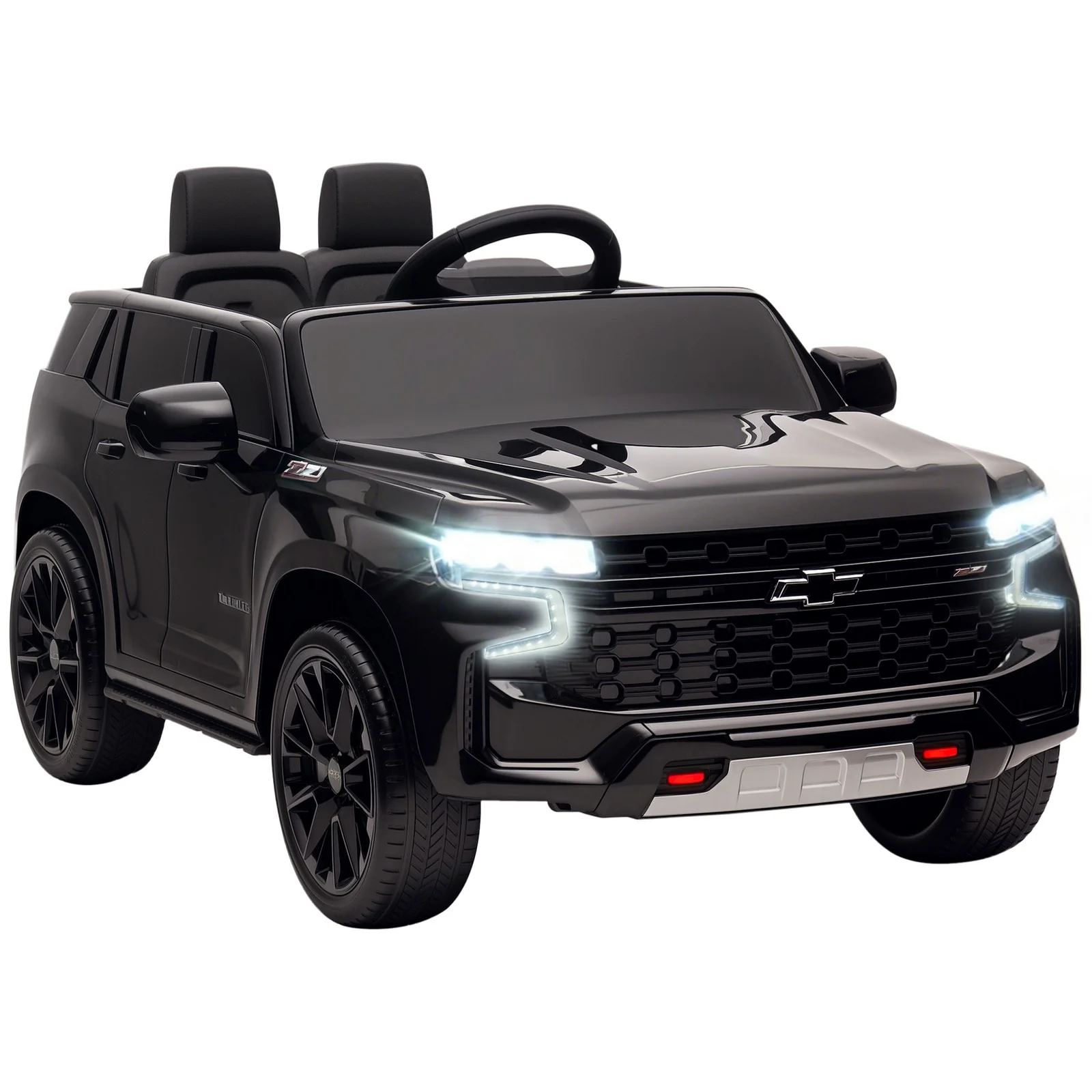 12V Electric Black Kids Ride-On Car Toy - Image 3