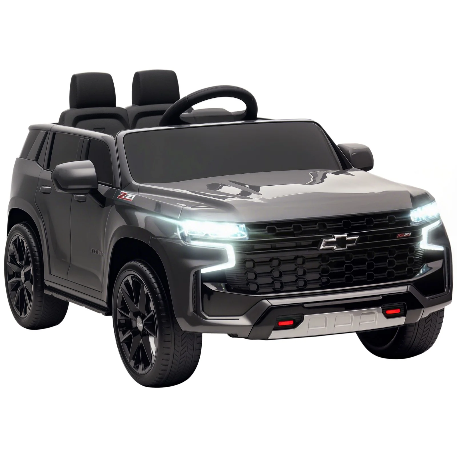12V Electric Gray Kids Ride-On Car Toy - Image 3