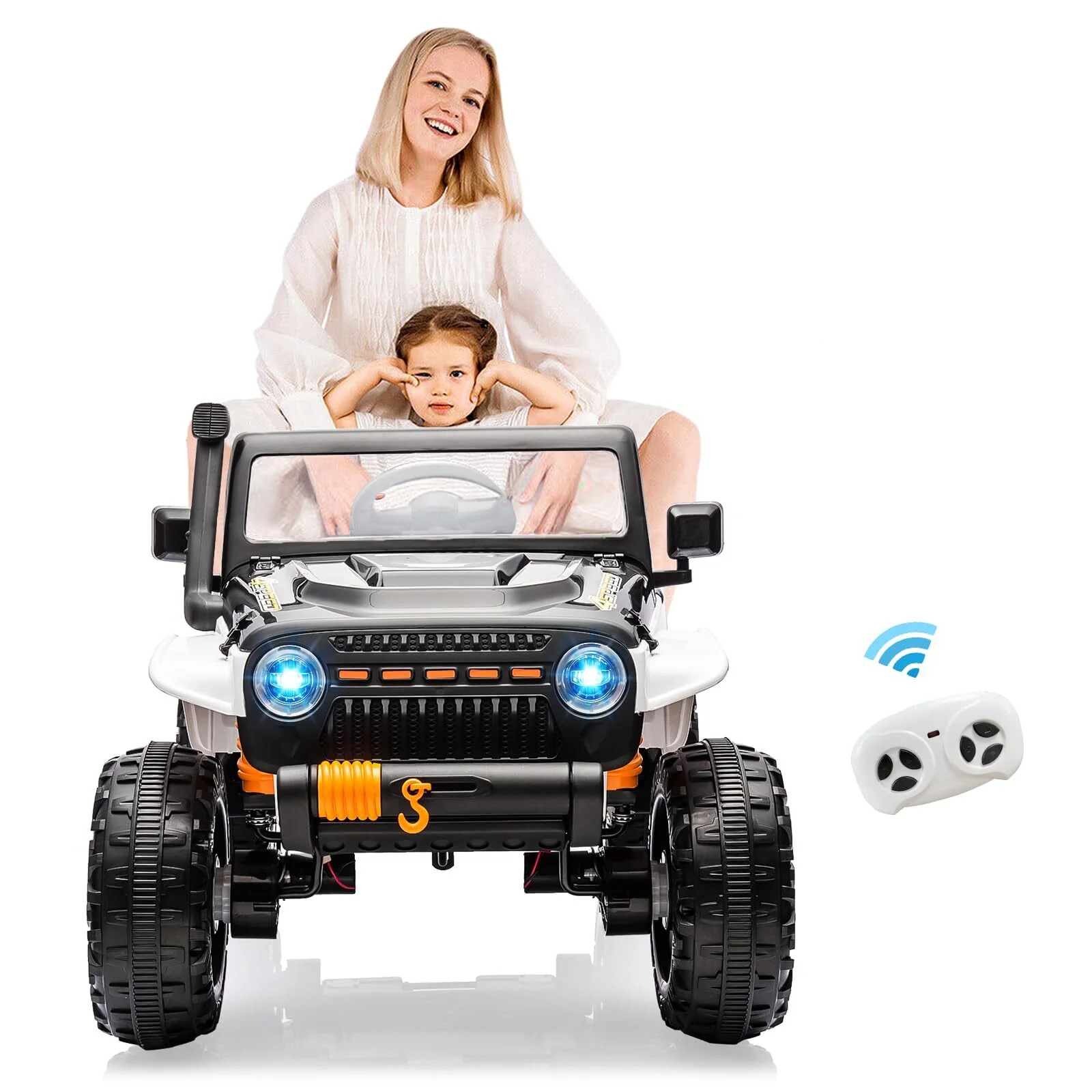 Electric Ride-On Truck for Kids 2-Seater Battery Powered with 4x35W Wheels - Image 26