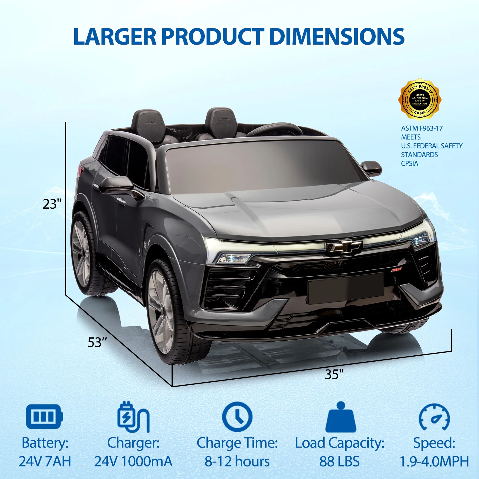 Electric 2-Seater Ride-On SUV Truck with 24V Battery and Remote Control - Image 25