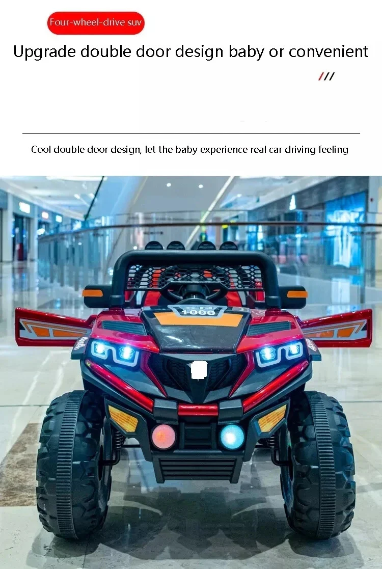 Electric Ride-On Car for Kids with 4 Wheels, Motors, Music, and Lights - Image 9