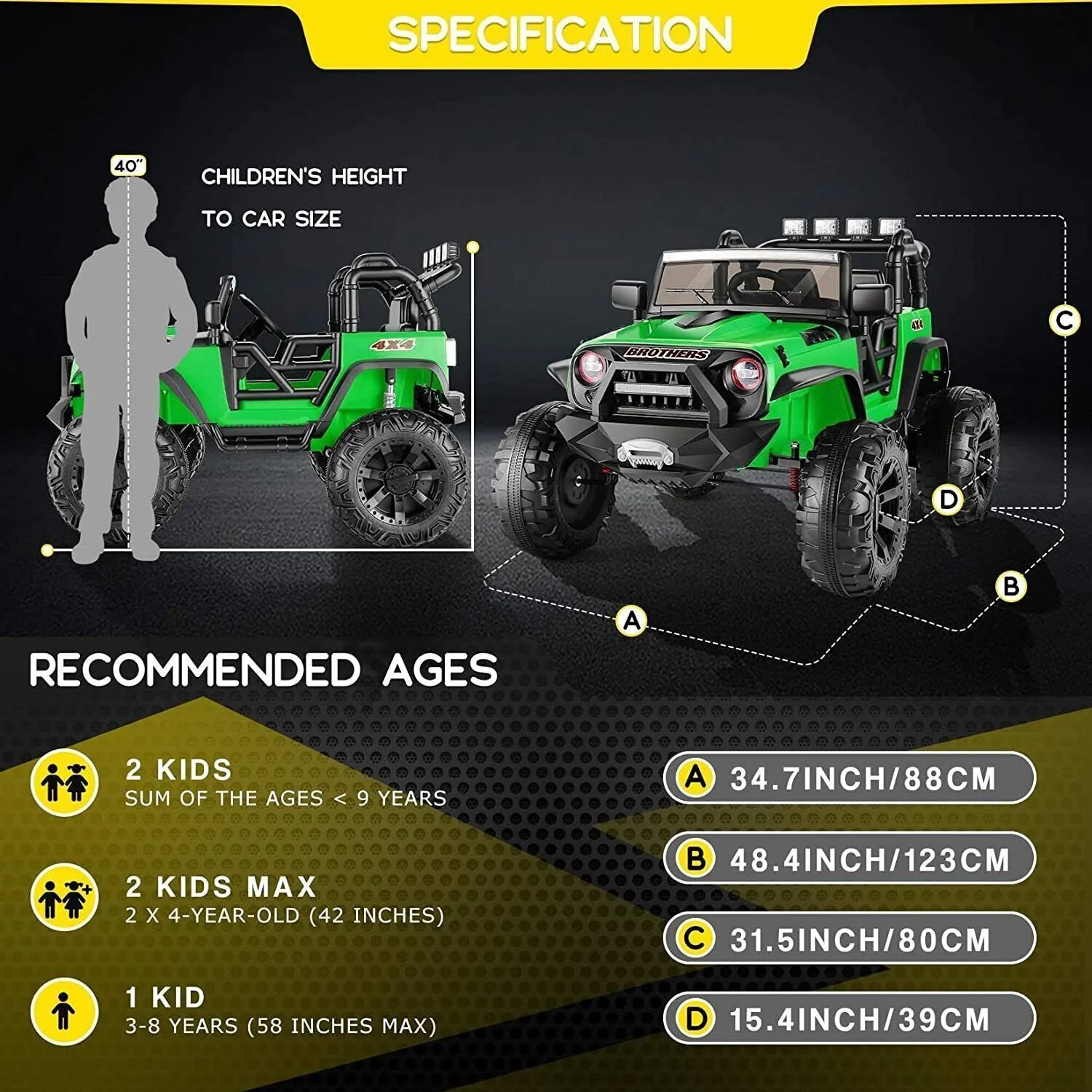 Electric Ride-On Car for Kids: 12V/24V ATV Truck for Ages 3-8 - Image 32