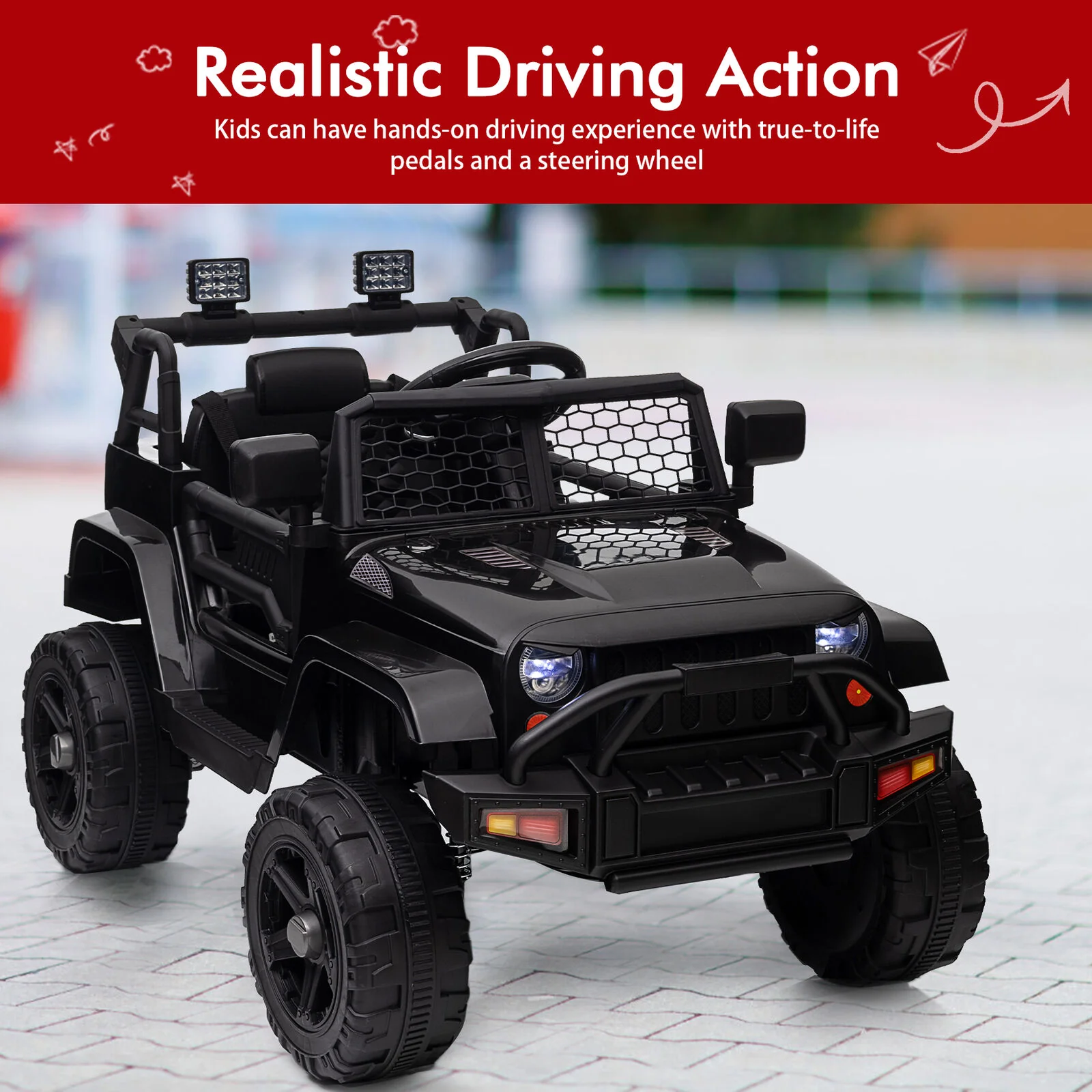 Electric Ride-On Car for Kids Ages 3-8: The Perfect Toy Truck for Young Drivers! - Image 6