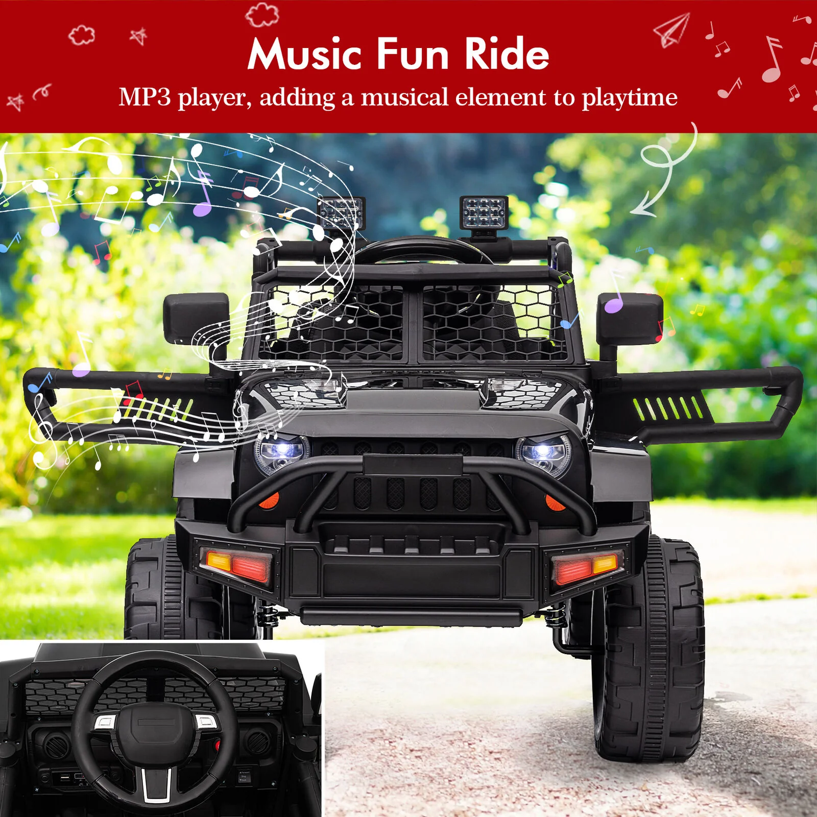 Electric Ride-On Car for Kids Ages 3-8: The Perfect Toy Truck for Young Drivers! - Image 7