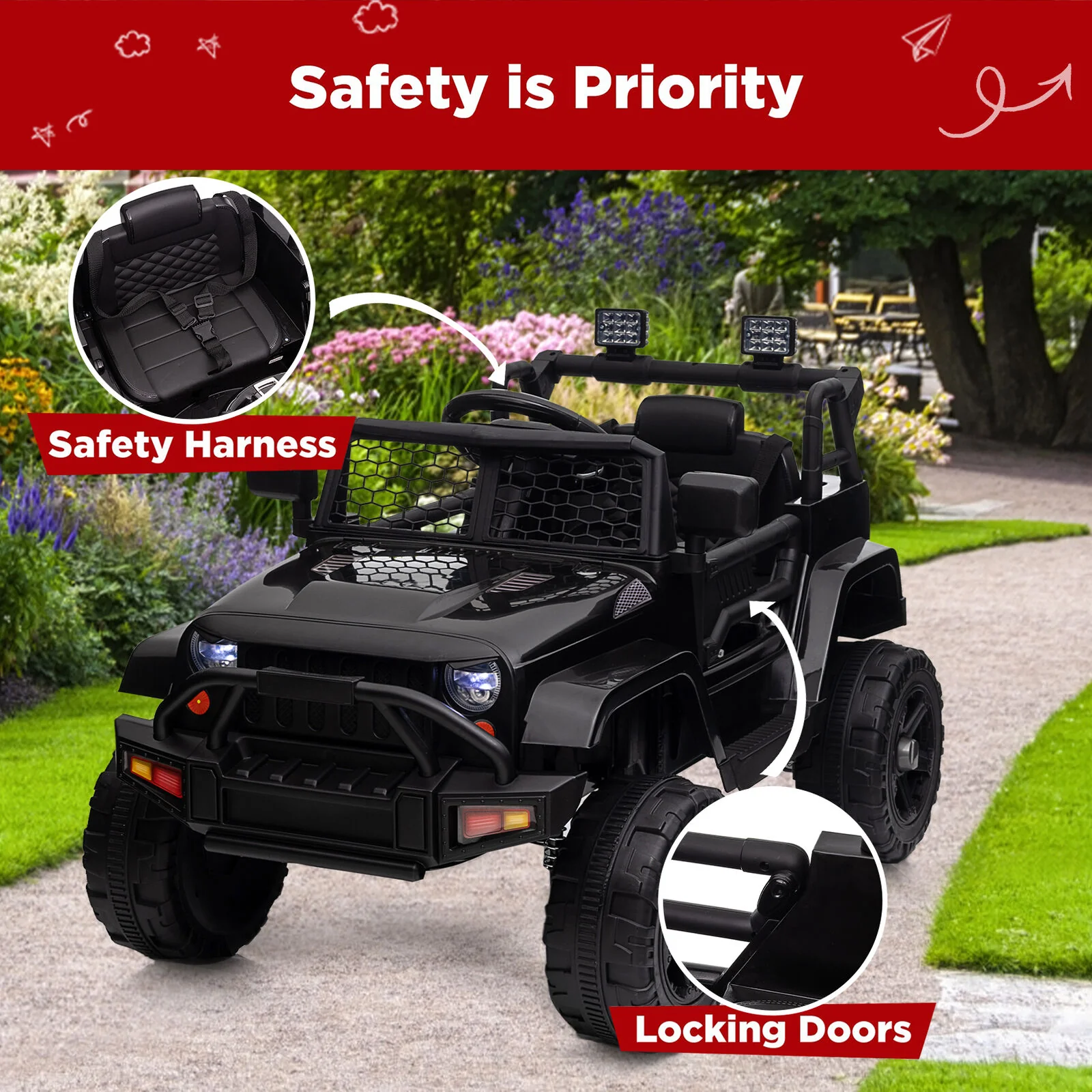 Electric Ride-On Car for Kids Ages 3-8: The Perfect Toy Truck for Young Drivers! - Image 8