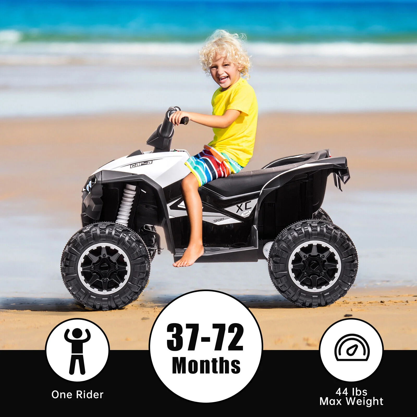 Electric Ride-On Car for Kids Ages 3+: Remote Control, 12V Battery Powered - Image 3