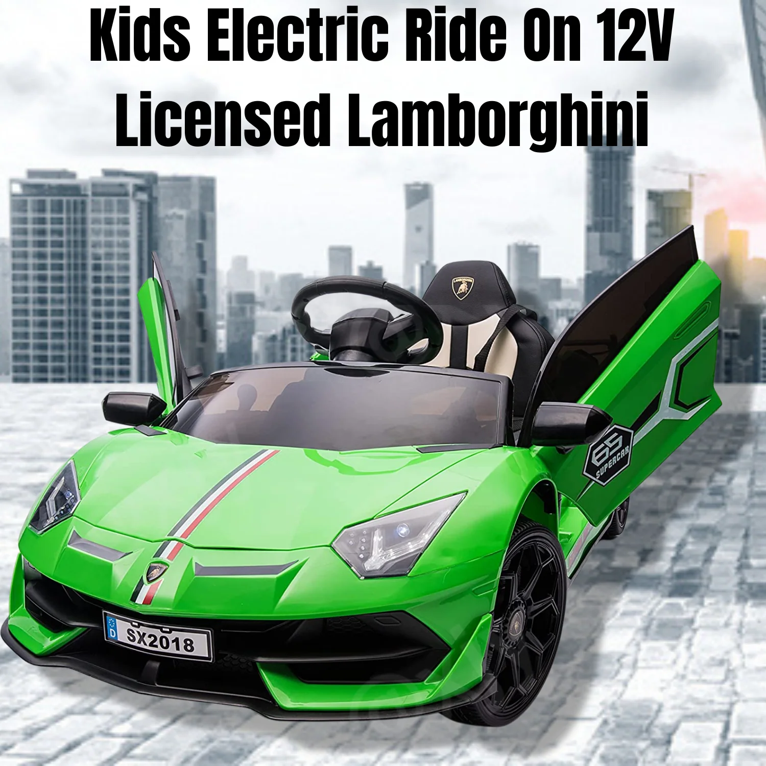 Electric Ride-On Car for Kids: Lamborghini & Mercedes Benz G500 Models - Image 134