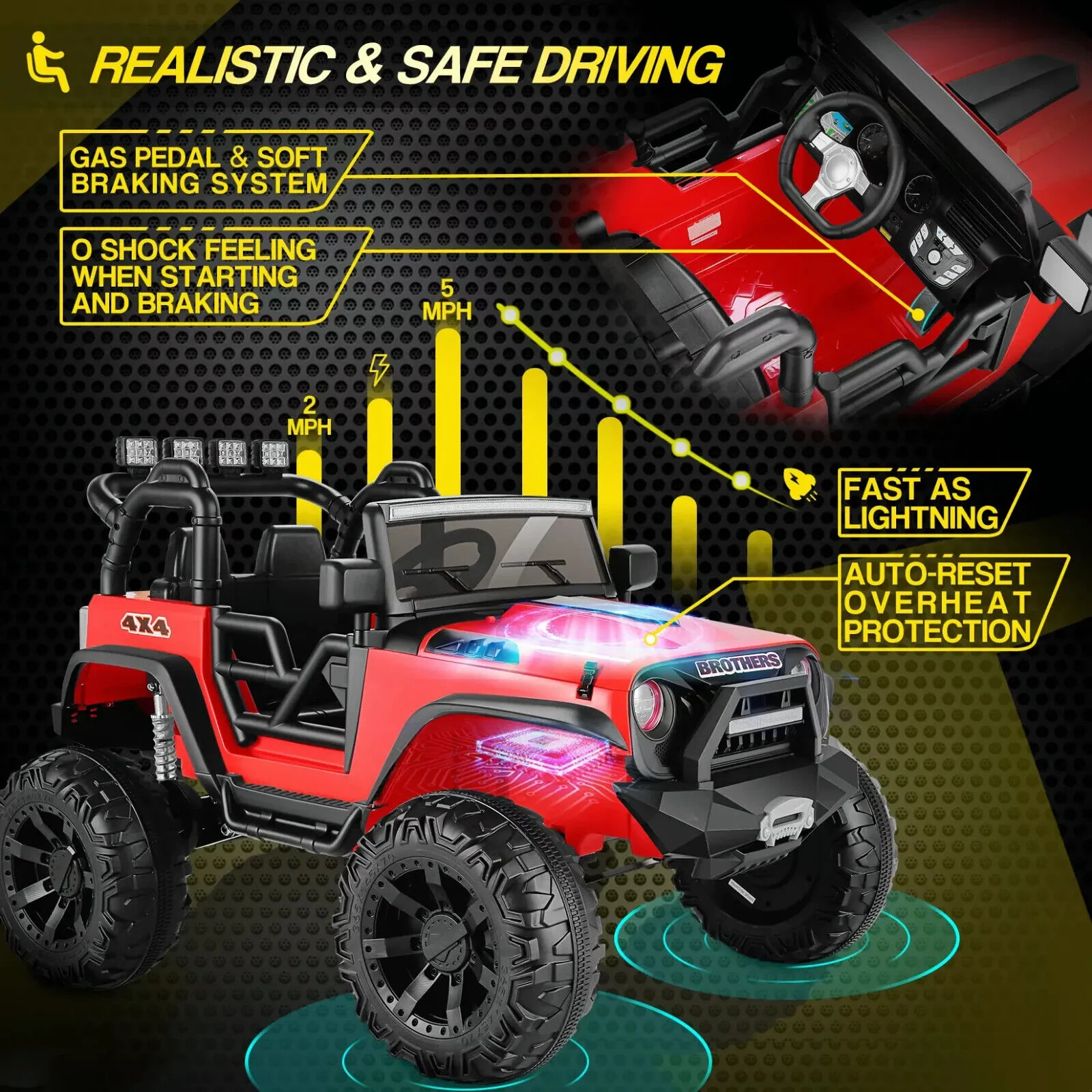 Electric Ride-On Car for Kids: Lamborghini & Mercedes Benz G500 Models - Image 68