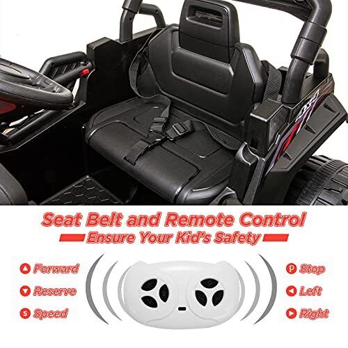Electric Ride-On Car for Kids with LED Lights, Music, and Remote Control - Perfect Gift for Little Drivers! - Image 10