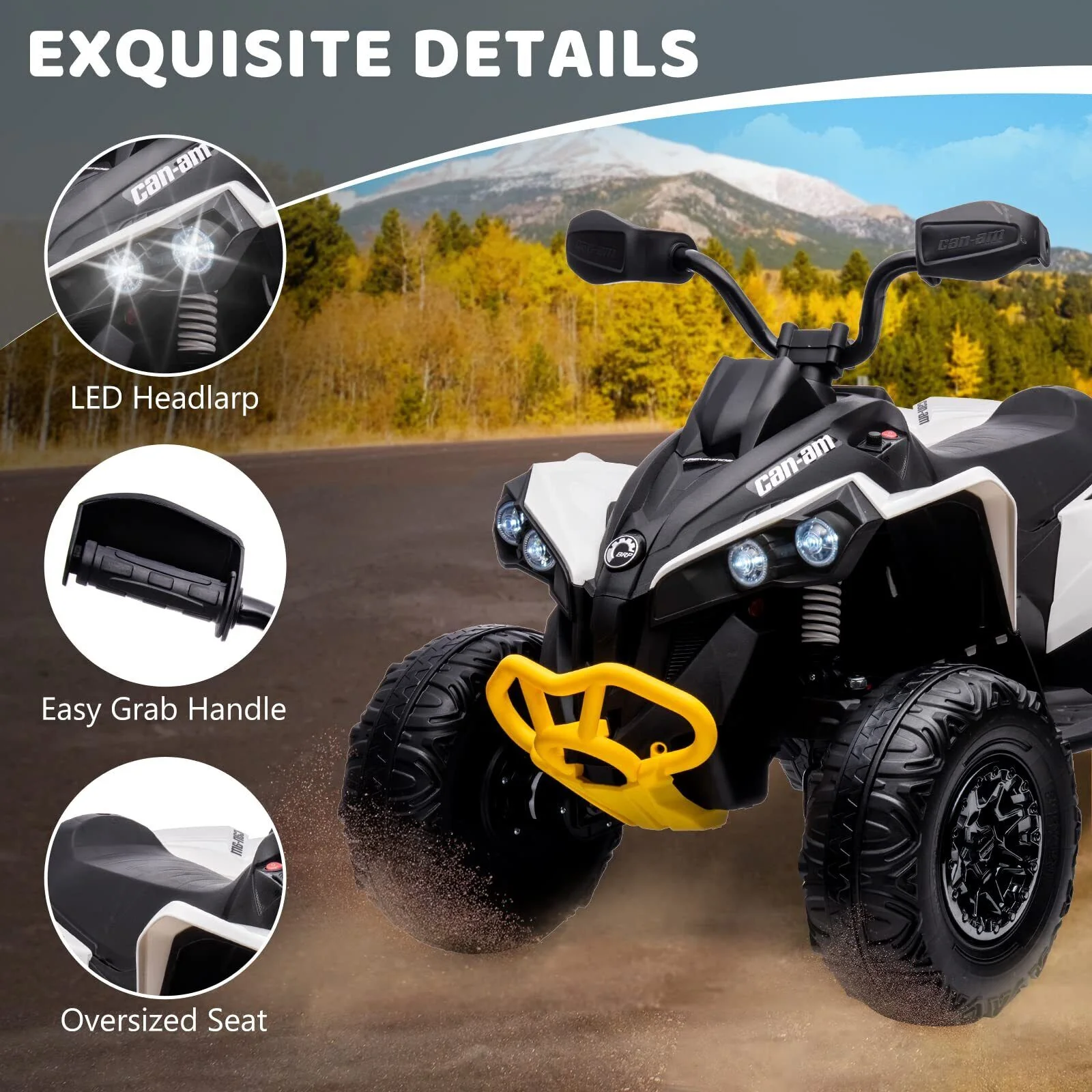 Electric Ride-On Car for Kids with LED Lights, Music, and Wide Seat - Perfect Gift for Playtime Fun! - Image 10