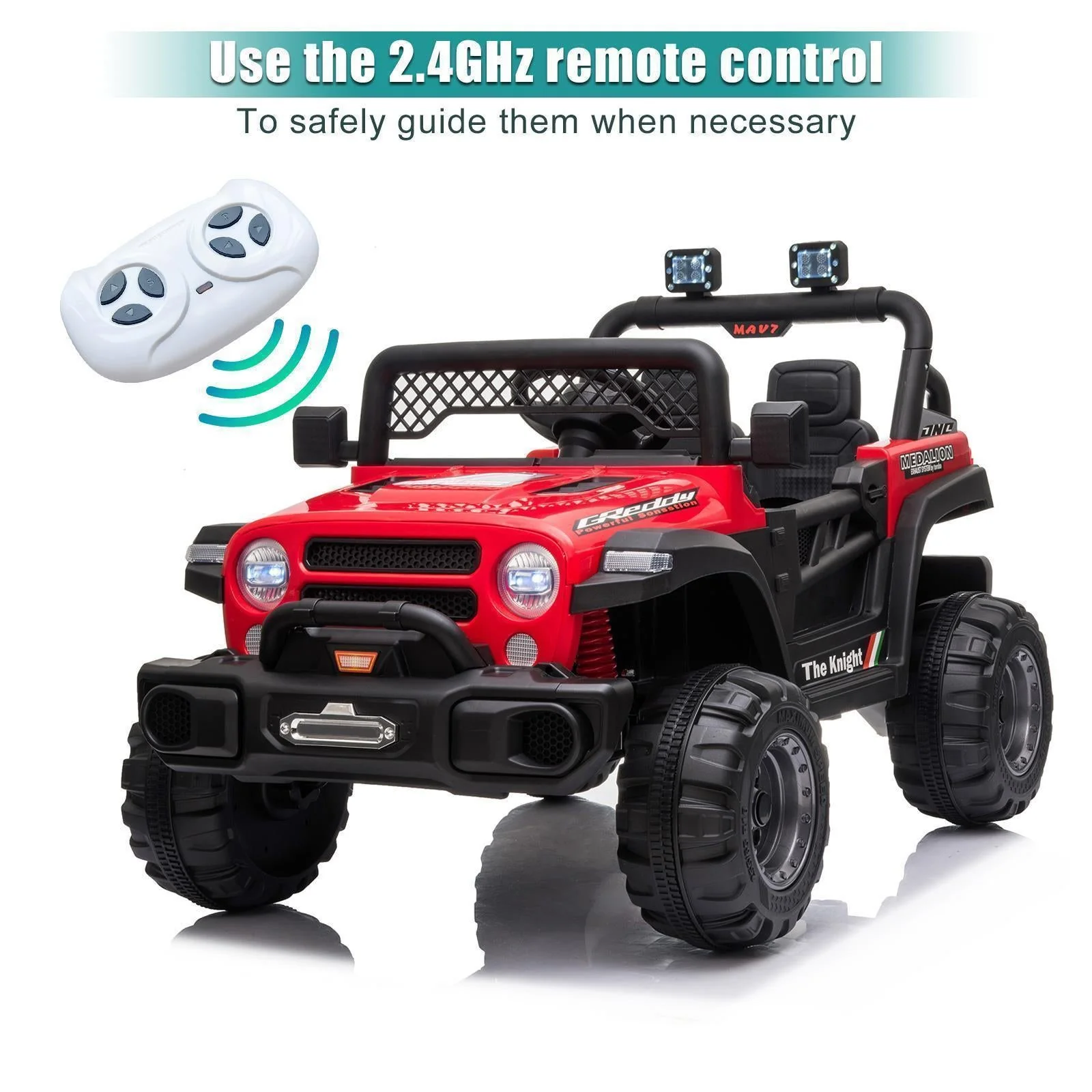Electric Ride-On Car for Kids with MP3, LED Lights, Remote Control, and Adjustable Seat Belt - Image 16