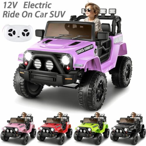 Electric Ride-On Car for Kids with Parental Remote Control - 12V Truck Toy - Image 2