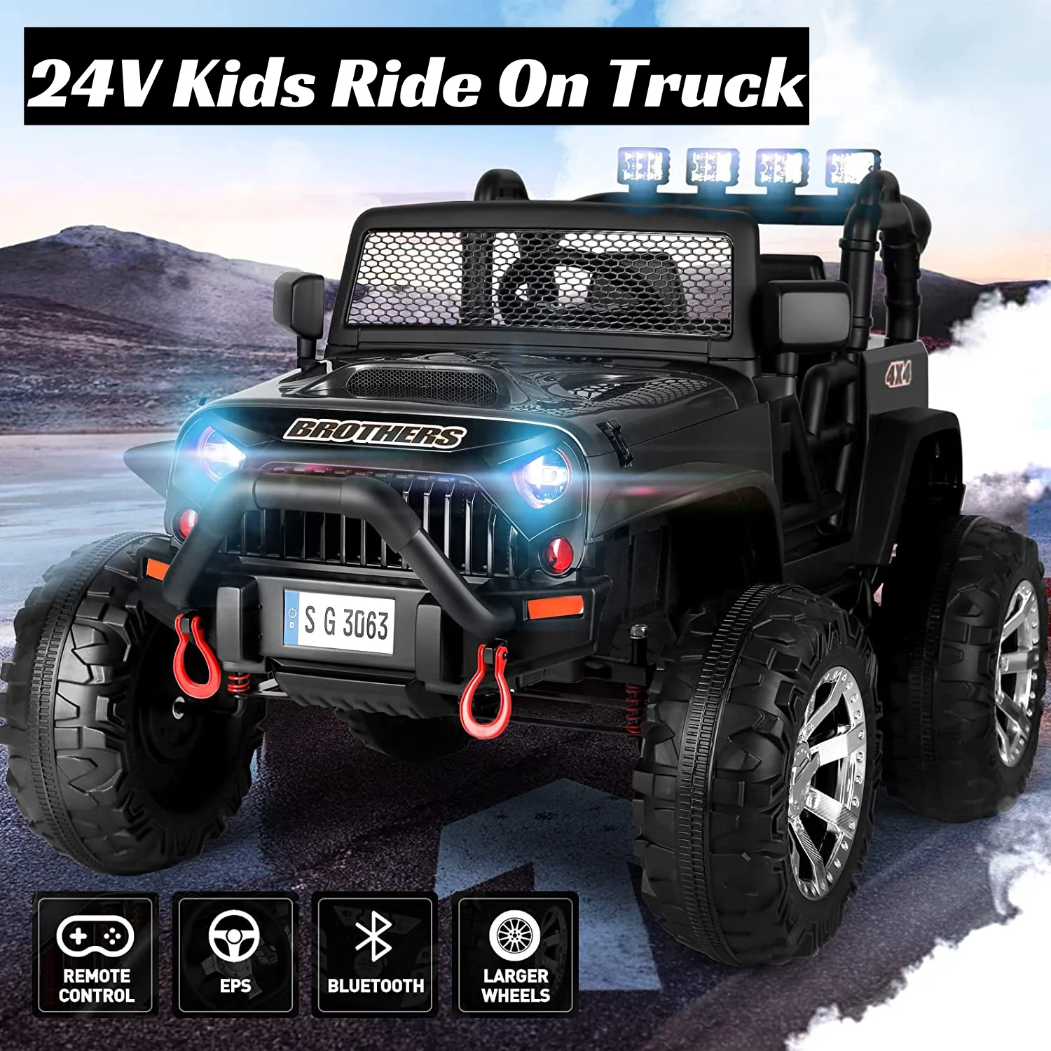 Electric Ride-On Car for Kids with Parental Remote Control, MP3 Player, and Gift Option - Image 3