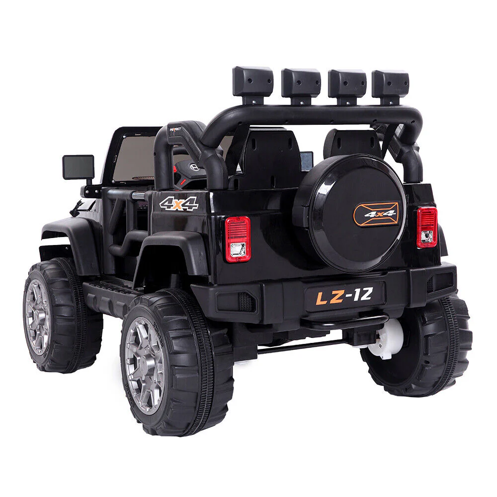 Electric Ride-On Car for Kids with Remote Control - 12V Rechargeable Battery, 4 mph Speed, Black - Image 13
