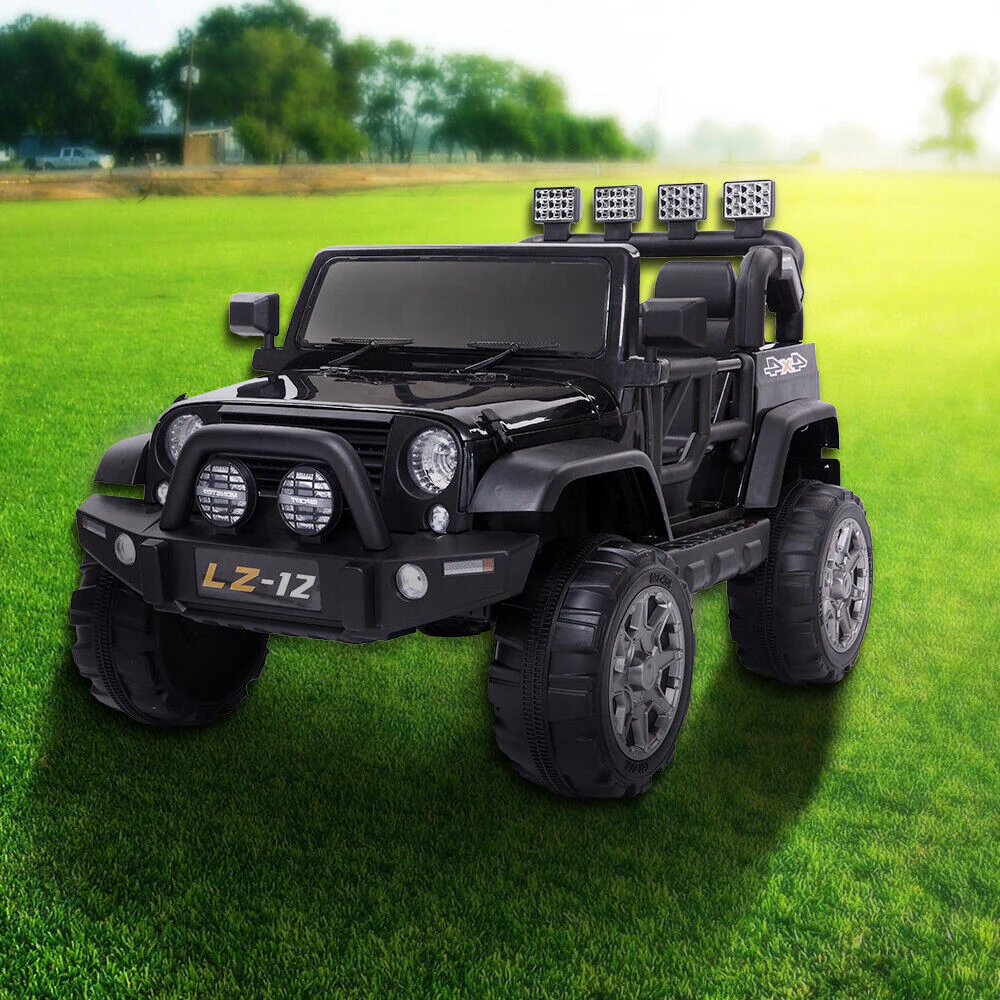 Electric Ride-On Car for Kids with Remote Control - 12V Rechargeable Battery, 4 mph Speed, Black - Image 7