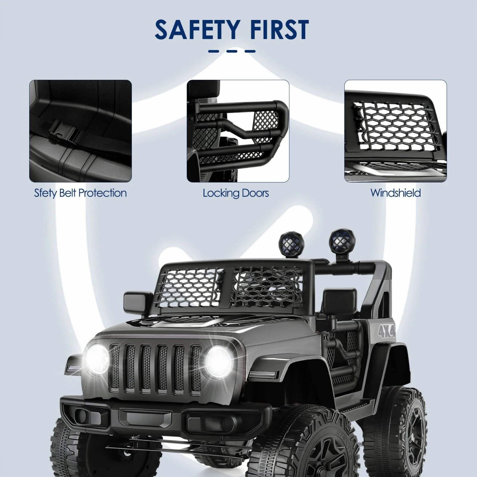 Electric Ride-On Car for Kids with Remote Control, 3 Speeds, USB and MP3 Compatibility - Image 51
