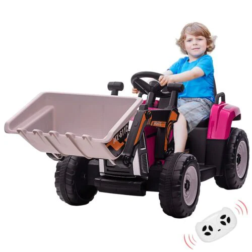 Electric Ride-On Car for Kids with Remote Control and Bucket - 12V Battery Powered - Image 2