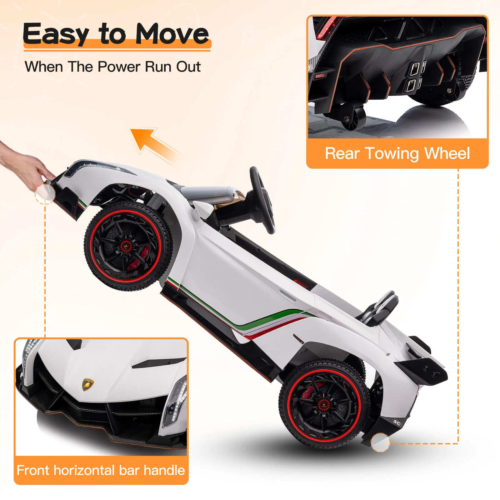 Electric Ride-On Car for Kids with Remote Control and LED Lights - 12V Battery Powered Toy Vehicle - Image 30