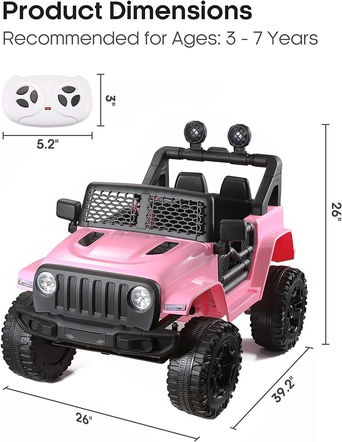 Electric Ride-on Car for Kids with Remote Control and LED Lights - Perfect Gift for Young Drivers - Image 8