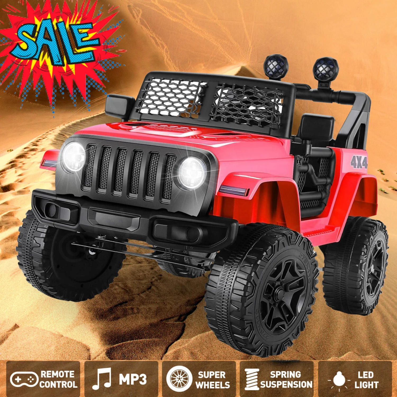 Electric Ride-On Car for Kids with Remote Control and MP3 Player - 12V Truck Design - Image 29