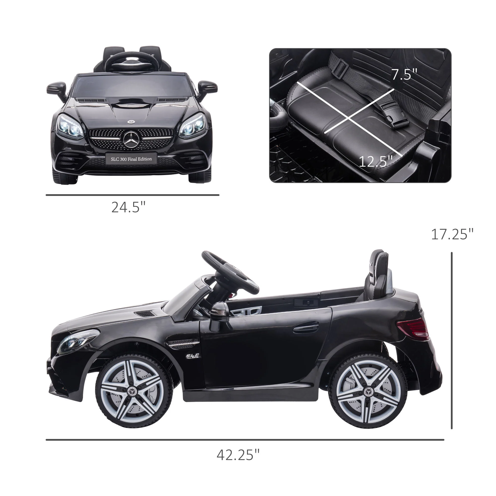 Electric Ride-On Car for Kids with Remote Control, Dual Motors, Music and Lights - Image 36