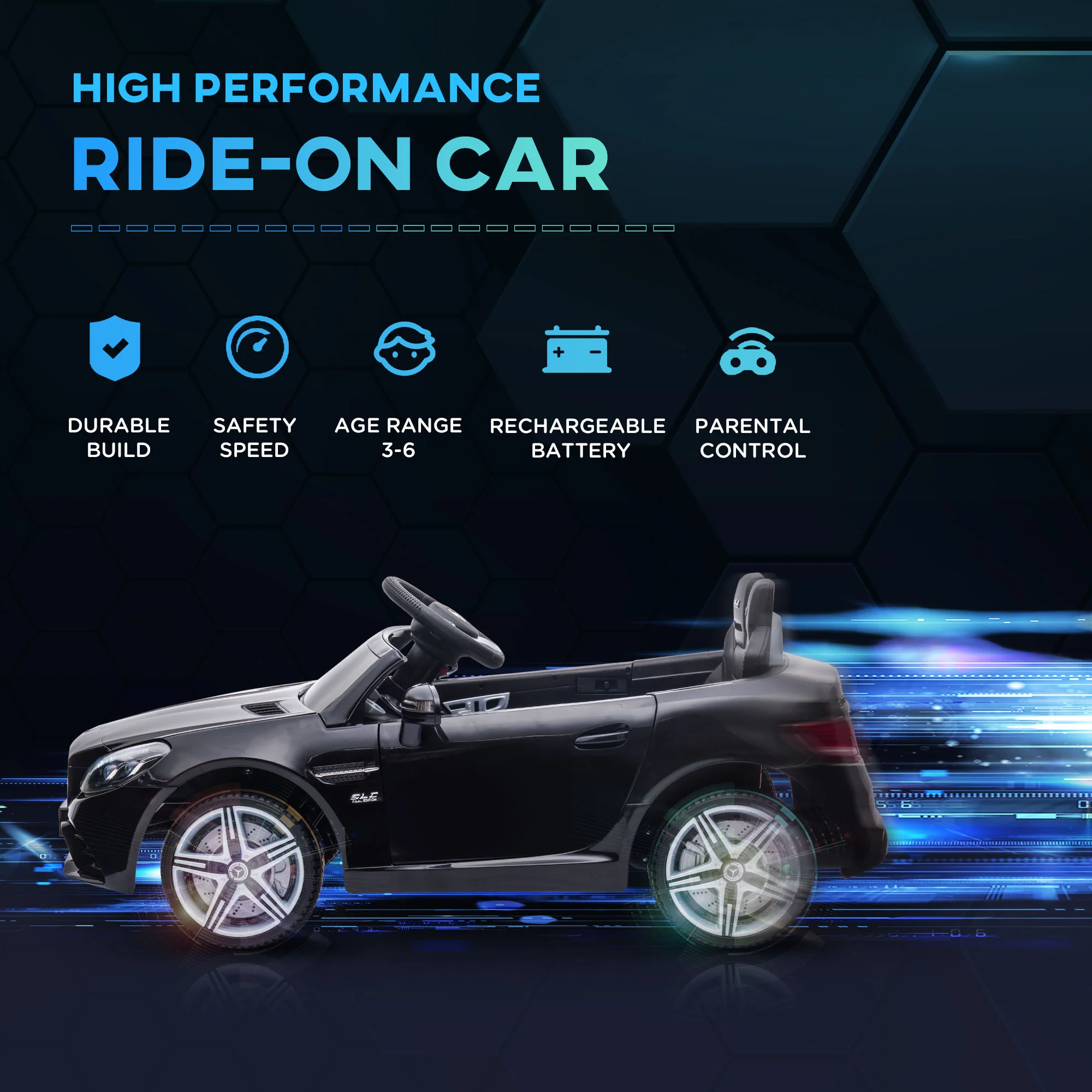 Electric Ride-On Car for Kids with Remote Control, Dual Motors, Music and Lights - Image 39