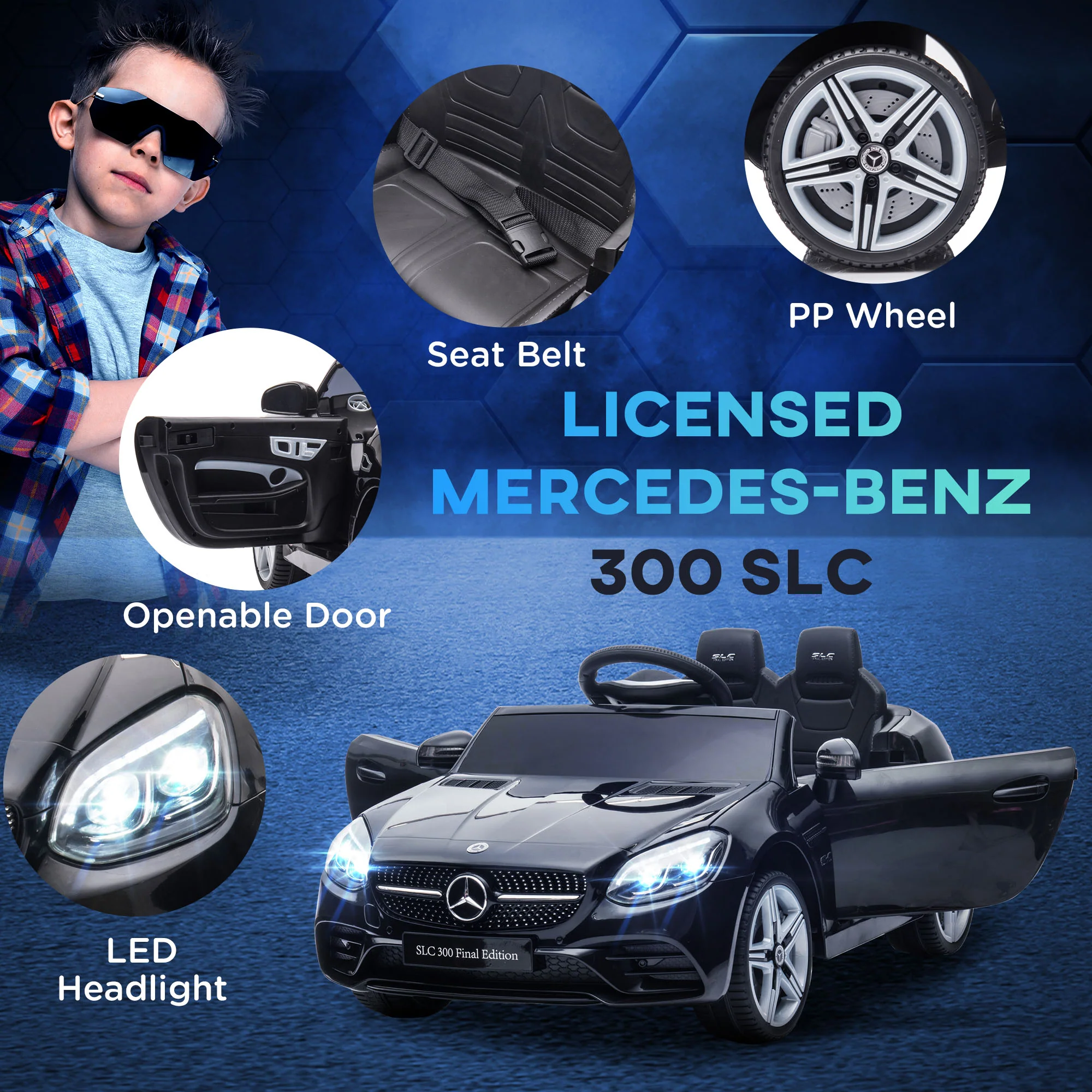 Electric Ride-On Car for Kids with Remote Control, Dual Motors, Music and Lights - Image 41