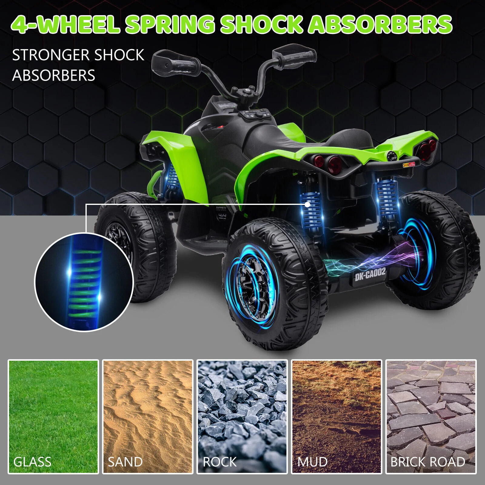 Electric Ride-On Car for Kids with Remote Control, LED Lights, and Music - Image 5