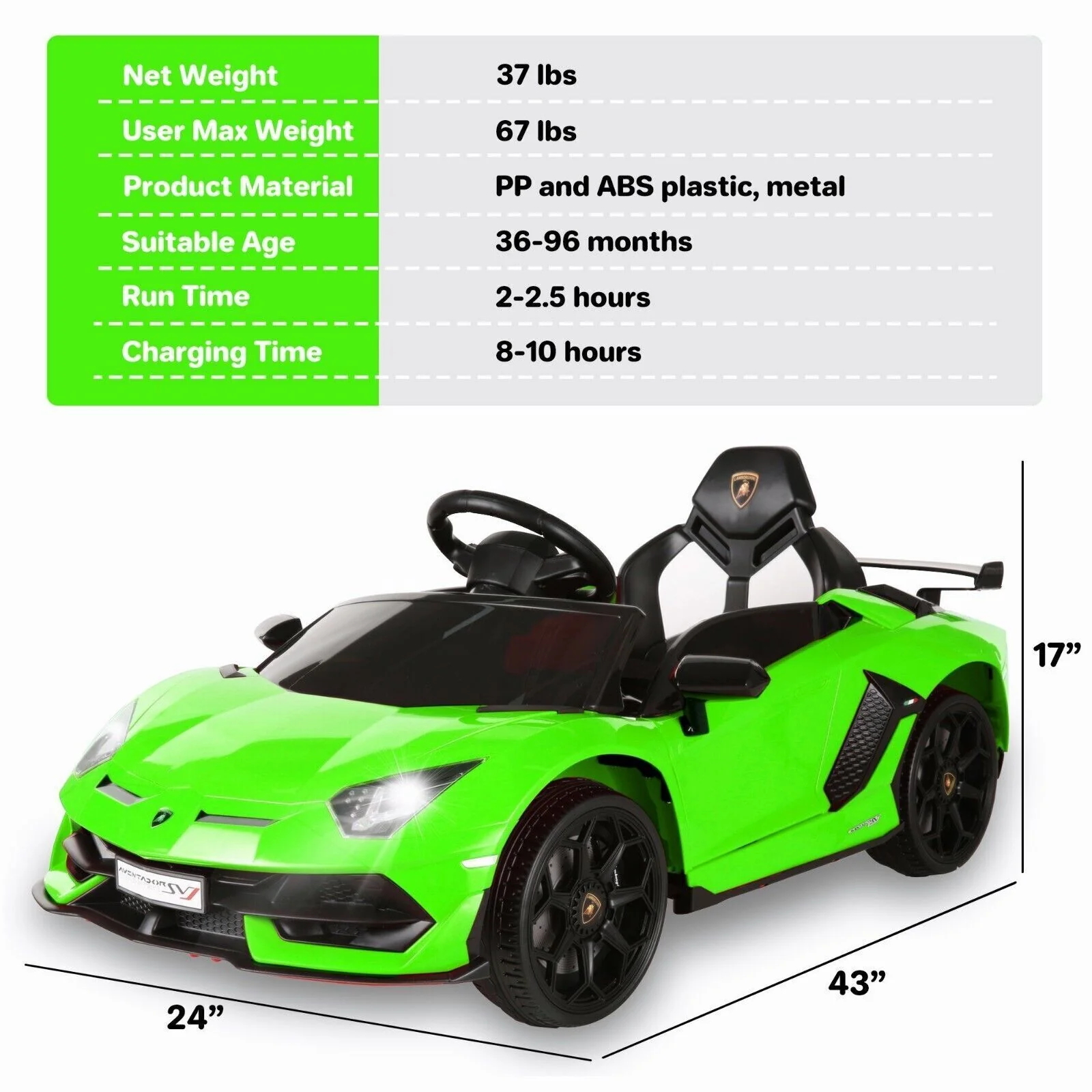 Electric Ride-On Car for Kids with Remote Control, Lights, Music, and Openable Doors - Image 4