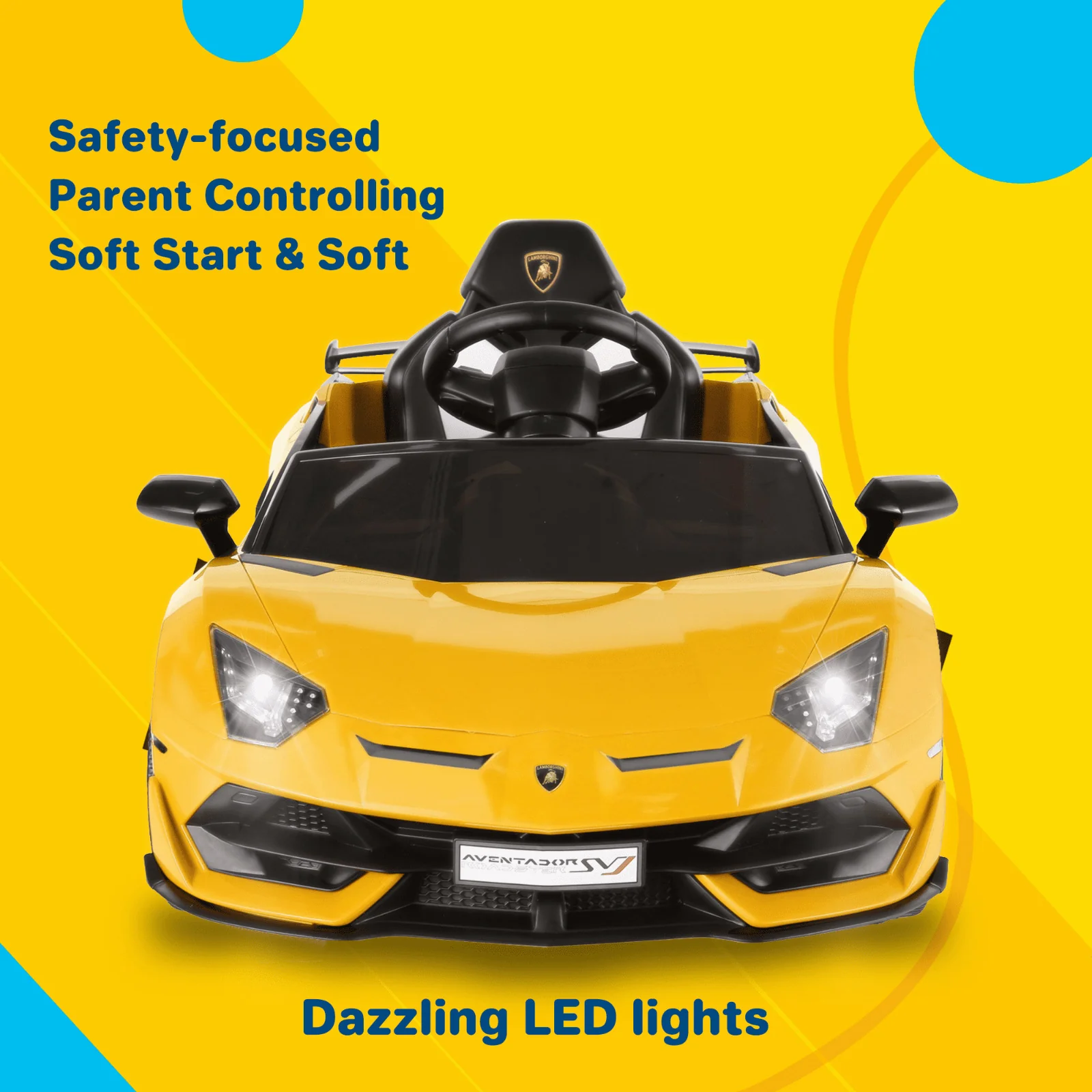 Electric Ride-On Car for Kids with Remote Control, Lights, Music, and Openable Doors - Image 9
