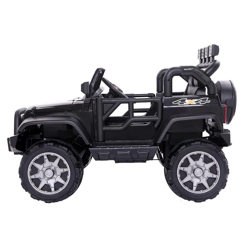Electric Ride On Car for Kids with Remote Control, Music, and Light - Black - Image 6