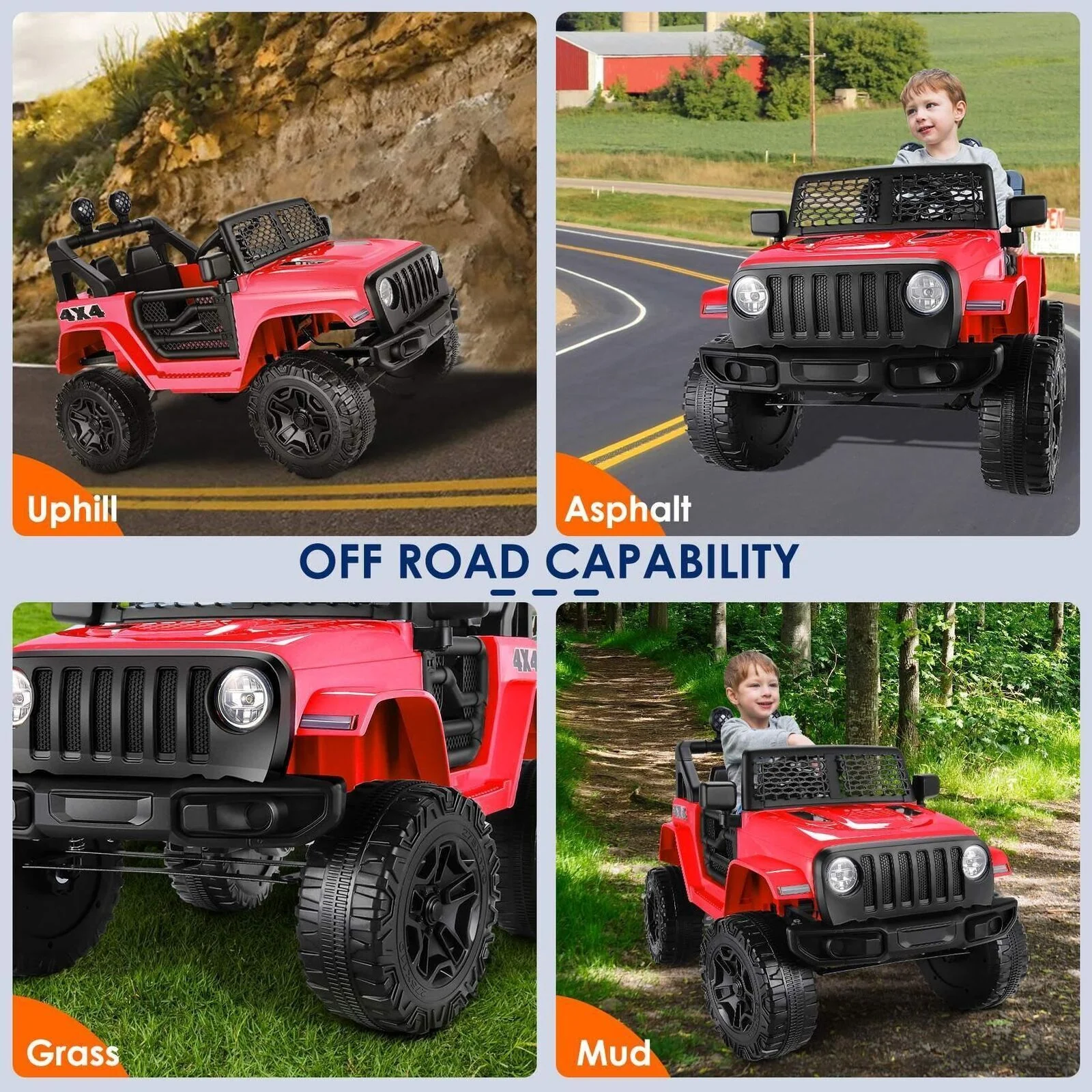 Electric Ride-On Car Truck for Kids with Remote Control, 3 Speeds, and LED Lights - 12V - Image 40