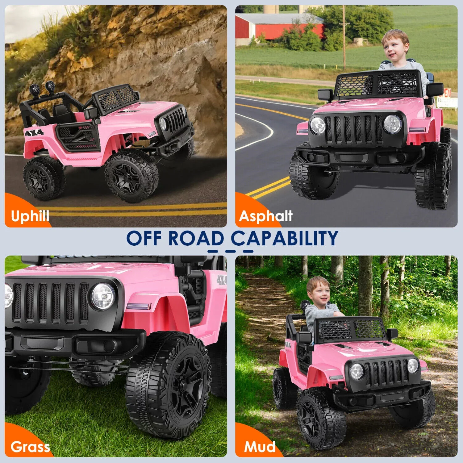 Electric Ride On Car Truck for Kids with Remote Control and LED Lights - 3 Speed Options - Image 32