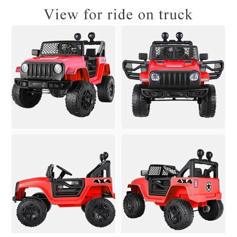 Electric Ride On Car Truck for Kids with Remote Control and LED Lights - 3 Speed Options - Image 44