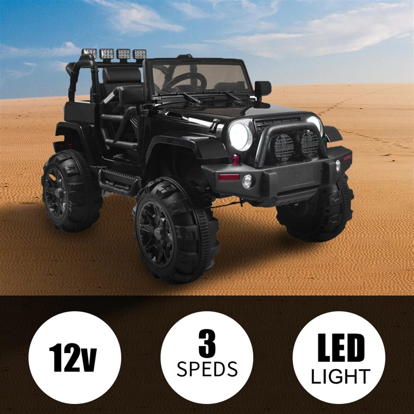 Electric Ride-On Car Truck for Kids with Remote Control, MP3 Player, and LED Lights - 3 Speed Options - Image 19