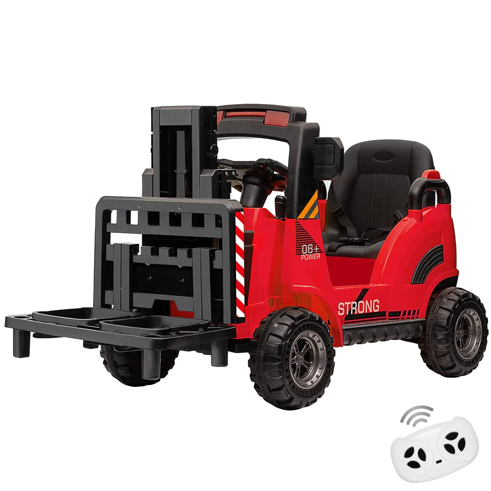 Electric Ride-On Construction Forklift with Remote Control and Built-In Music - 12V - Image 18