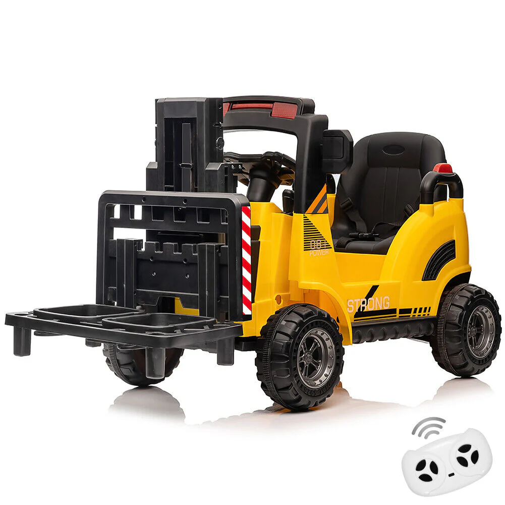Electric Ride-On Construction Forklift with Remote Control and Built-In Music - 12V - Image 5