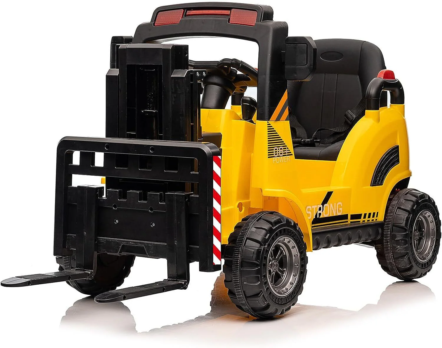 Electric Ride-On Construction Forklift with Remote Control and Built-In Music - 12V - Image 7
