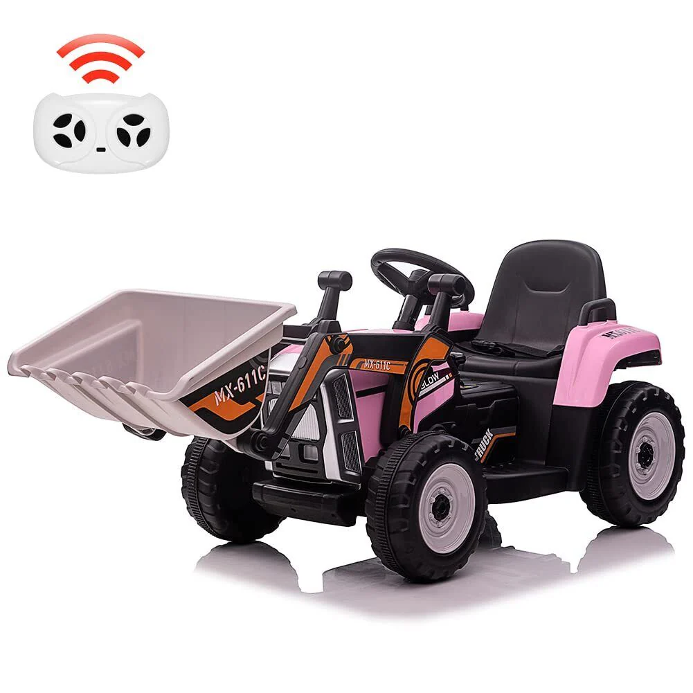 Electric Ride-On Excavator Tractor for Kids with Battery-Powered Digger and LED Lights - Image 14