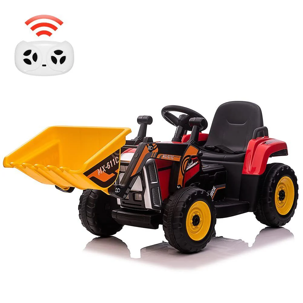 Electric Ride-On Excavator Tractor for Kids with Battery-Powered Digger and LED Lights - Image 16