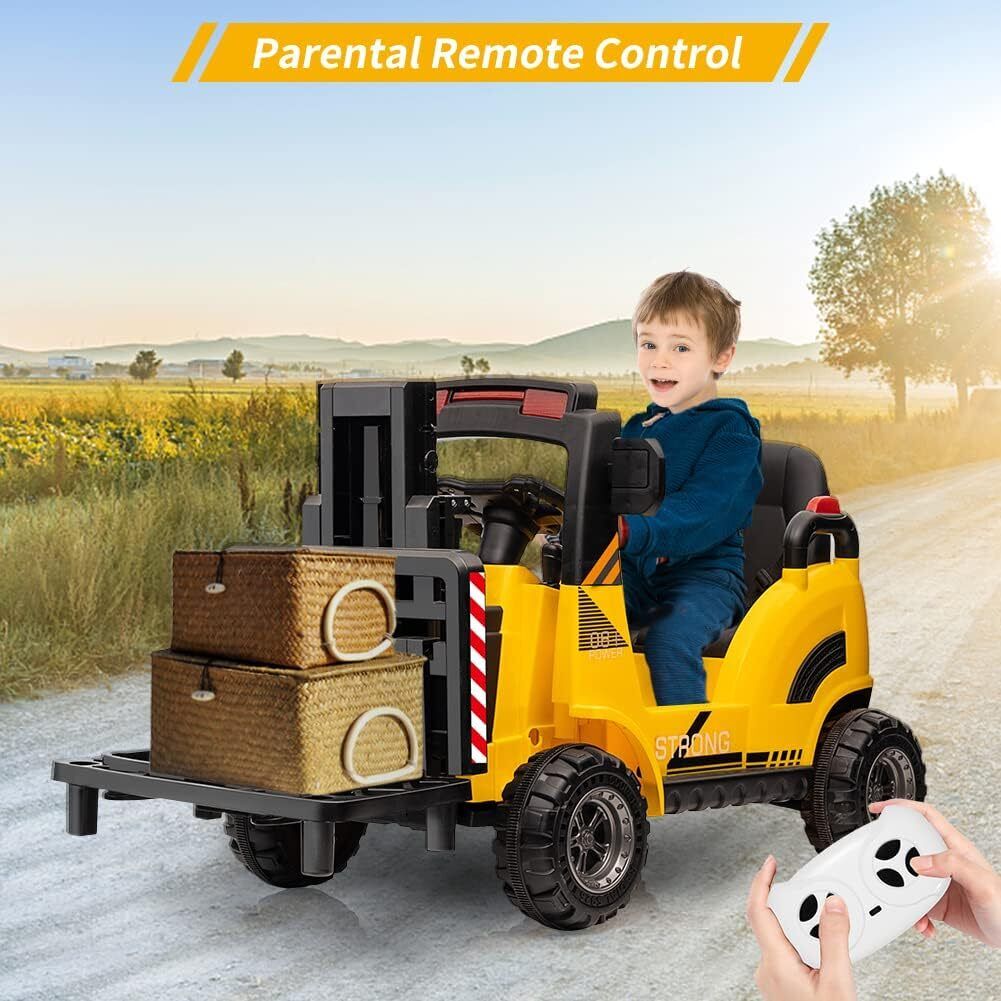 Electric Ride-On Forklift for Kids with Remote Control - 2 Speed Options for Boys and Girls - Image 13