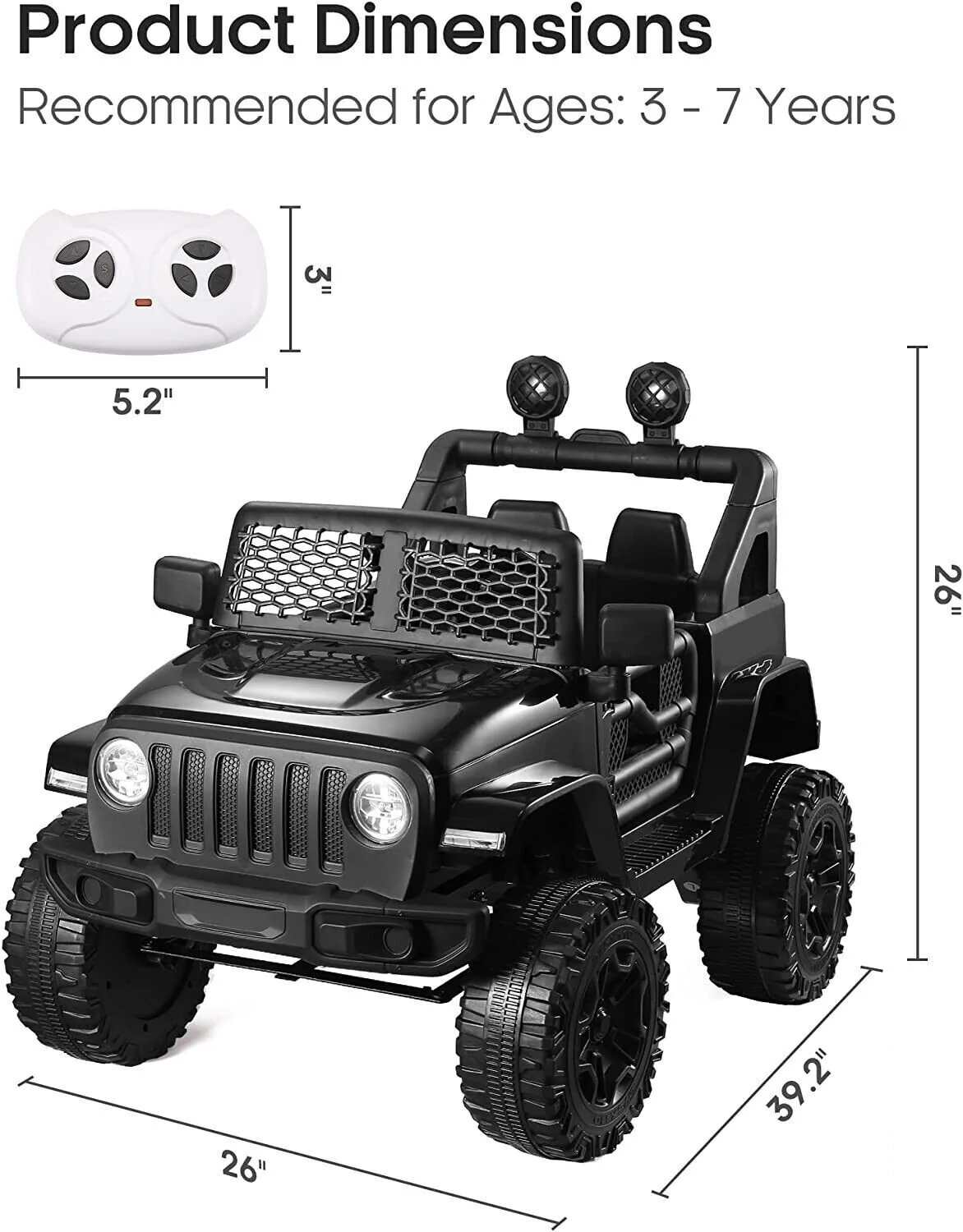 Electric Ride-On Jeep Car for Kids with Remote Control - Perfect Gift for Children - Image 10