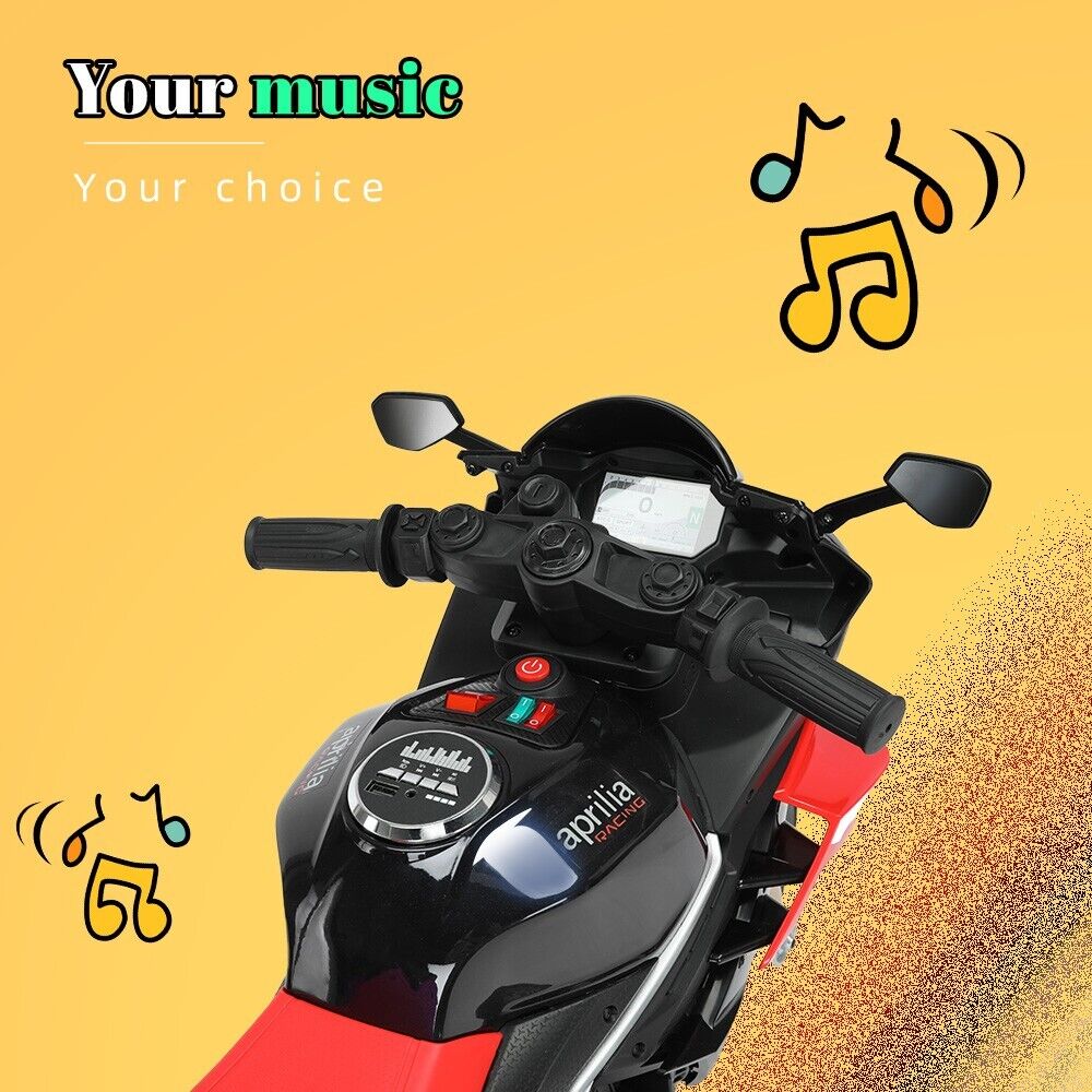 Electric Ride-On Motorbike for Kids 1-4 Years with LED Lights and MP3 Music - Image 8