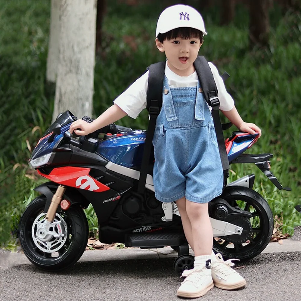 Electric Ride-On Motorbike for Kids Ages 1-4 with Bluetooth and MP3 Compatibility - Image 14